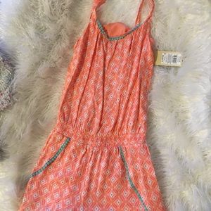 Cherokee. Pink and blue romper